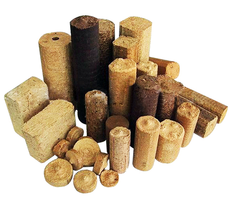 What are the specifications of biomass briquettes